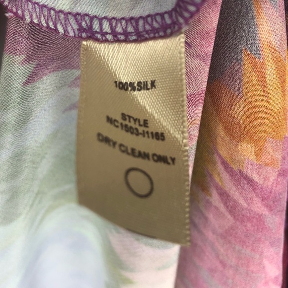 Presley skye 100% silk tie dye high low dress XS - Picture 8 of 8